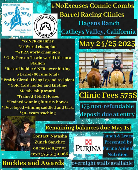 Connie Combs Barrel Racing Clinic