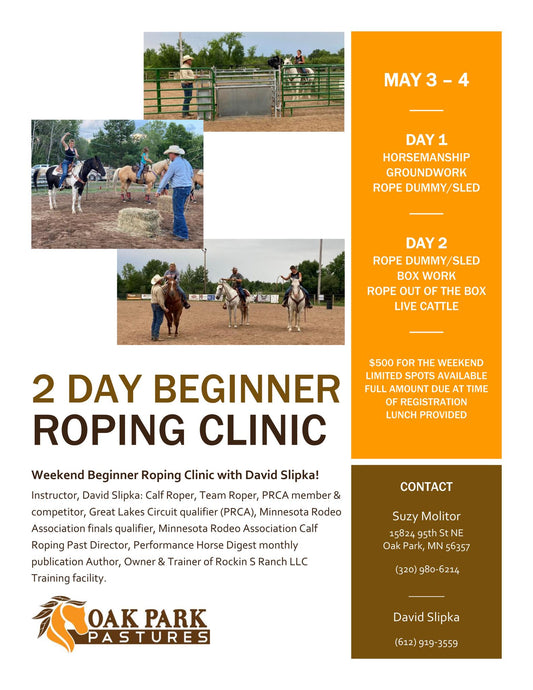 Beginner Roping Clinic with David Slipka