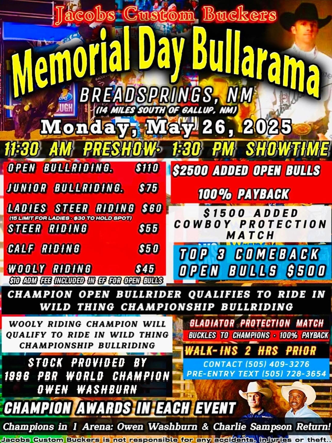 Memorial Day Bullarama: Breadsprings, NM