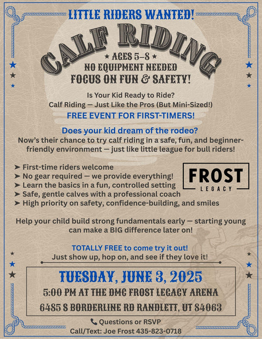 Joe Frost Calf Riding Clinic