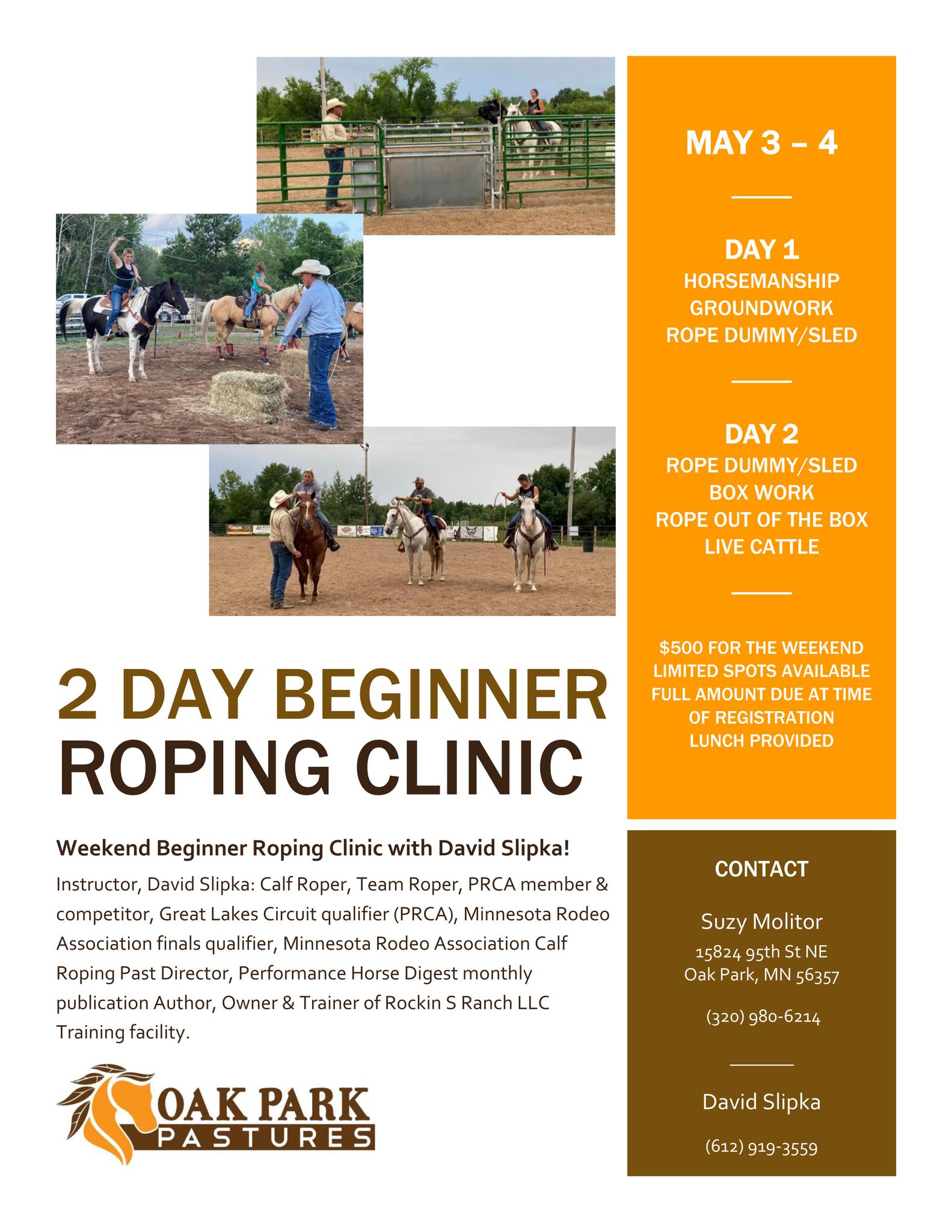 Beginner Roping Clinic with David Slipka – Dare To Be A Cowboy